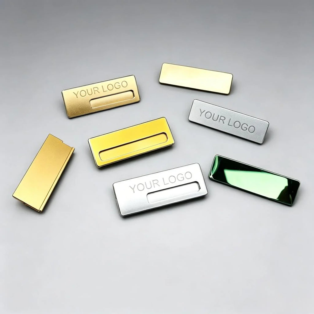 Personalized Name Tags Magnetic Name Badges With Logo Medical Pattern Laser Engraved Metal Staff Custom Nameplate