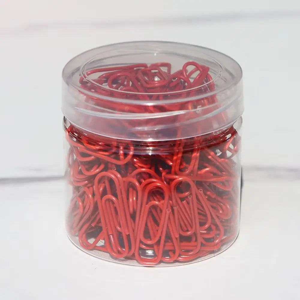 A box of paper clips, multi-color optional, color bills, small card storage gadgets, DIY small material clips, school supplies,