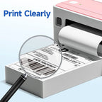 Phomemo 4X6 Adhesive Thermal Shipping Label 500 Labels per Stack - 4x6 FanFold Thermal Labels for 241bt Shipping Label Printer