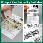 4x6 Thermal Labels for Shipping Label Printer 100pcs 500PCS White Mailing Labels 4x6 Direct Thermal Labels Fanfold BPA Free