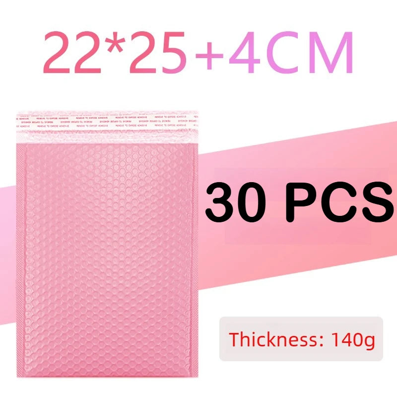 100/1 PCS Pink Poly Bubble Mailers Padded Envelopes Self Seal Padded Envelopes Gift Bags Packaging Envelope School Supplies