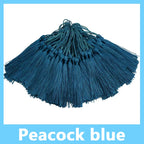 100pcs/Pack 13cm Tassel Silk Fringe Silky Floss Bookmark Tassels Mini Tassels for DIY Craft Jewelry Making Souvenir Bookmarks