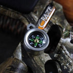Mini Aluminum Alloy Compass Keychain Pendant Outdoor Hiking Camping Mini Portable Compass Bag Charm