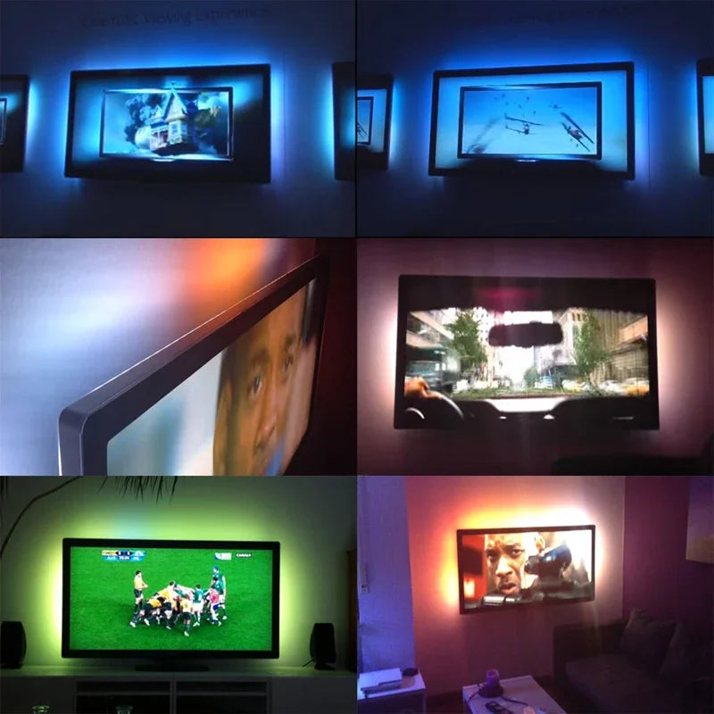USB LED Strip Lights 2835 DC5V With Switch Flexible Lamp Tape Ribbon TV Desktop Computer Screen Background Lighting Home Decor
