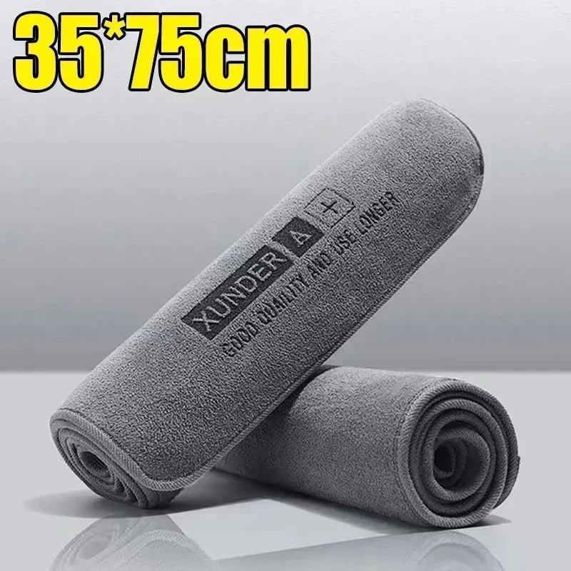 6/1PC High-end Microfiber Car Washing Towel Auto Cleaning Drying Cloth Hemming Car Care Detailing Cloth Water Absorption Car Rag