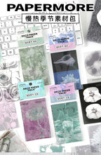 10pcs/lot Memo Pads Material Paper  slow start to the season Collection Journal Scrapbooking paper  Background Decoration Paper