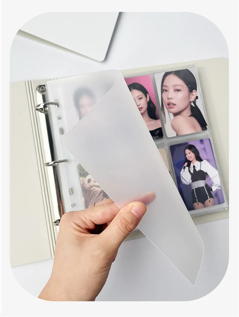 MINKYS Kawaii 5/6/9 Spaces 3 inch Kpop Photo Card Binder Large Capacity Idol Photocard Album Photocards Binder Collect Book