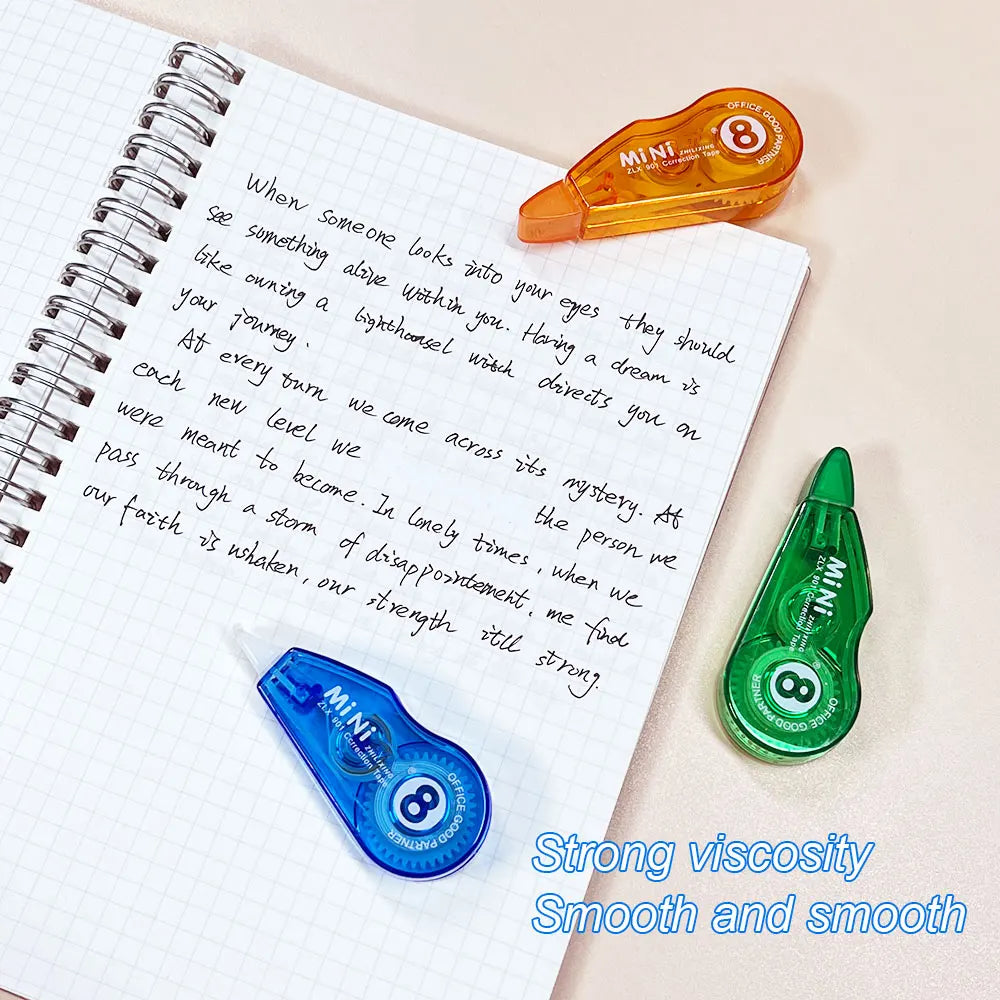 1 Pack Mini Correction Tape, Classic Color, Learn To Modify Student Supplies, Office Finance Ledger Supplies