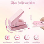 。Kawaii Office School Supplies Stationery Items Mini Hole Punch 1 Hole Cute Paper Punch Portable Round Hole Puncher Paper Cutter