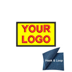 1PC 8x5cm Custom Name Tags Embroidered Patch Personalized Stripes Badge Number  Text Badge Iron On Backing Hook & Loop Backing