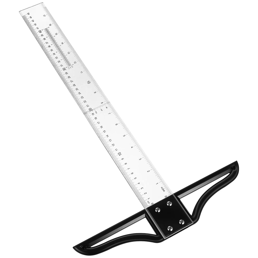 Frame T-shaped Ruler Work Drafting Tools Square Acrylic Woodworking Scriber Measuring Marking Gauge