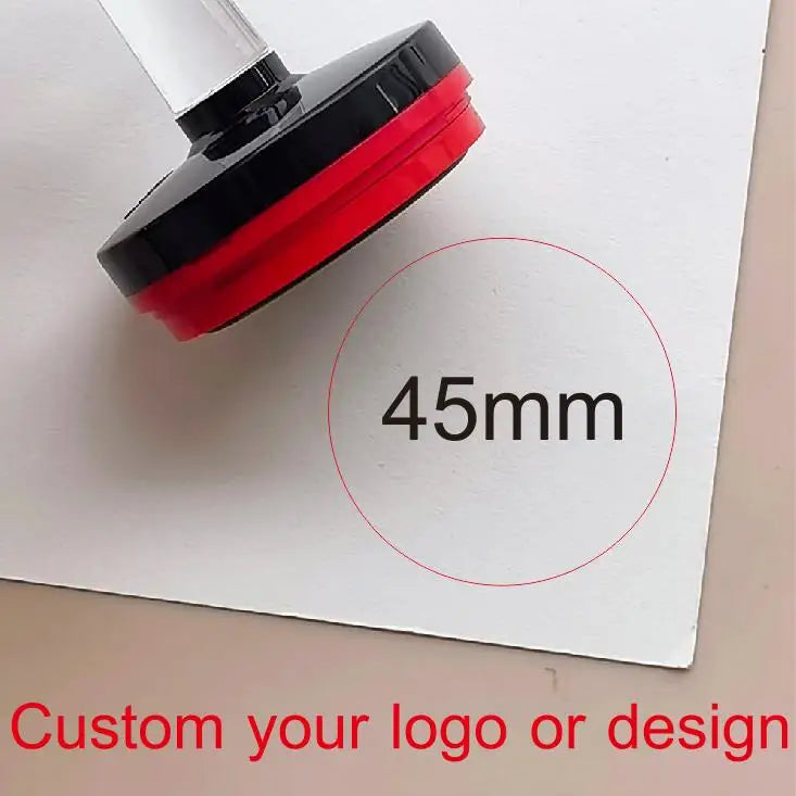 Personalized Logo and Text Self Inking Stamp Custom Your Own Design Company Logo Customized Photosensitive Seal Ink Stamp