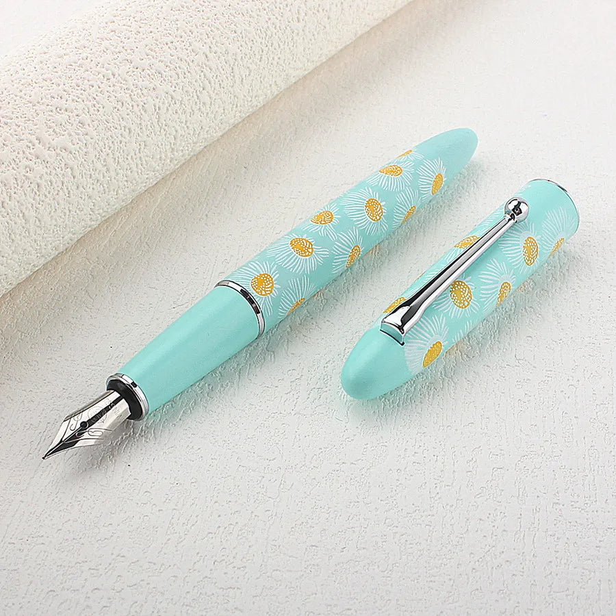 Jinhao X750 Classic Style Silver Clip Metal Fountain Pen 0.5 mm Nib Steel Ink Pens for Gift Office Supplies School Supplies