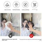 1/5 Magic Cleaning Cloth, Microfiber Glass Cleaning Towel, Reusable, Washable, Lint-Free, Suitable for Kitchen Glass and Cars