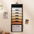 Wall Hanging Expanding File Folder Multi Pockets Document Organizer A4 Paper Storage Bag Portable School Office Paper Sorter