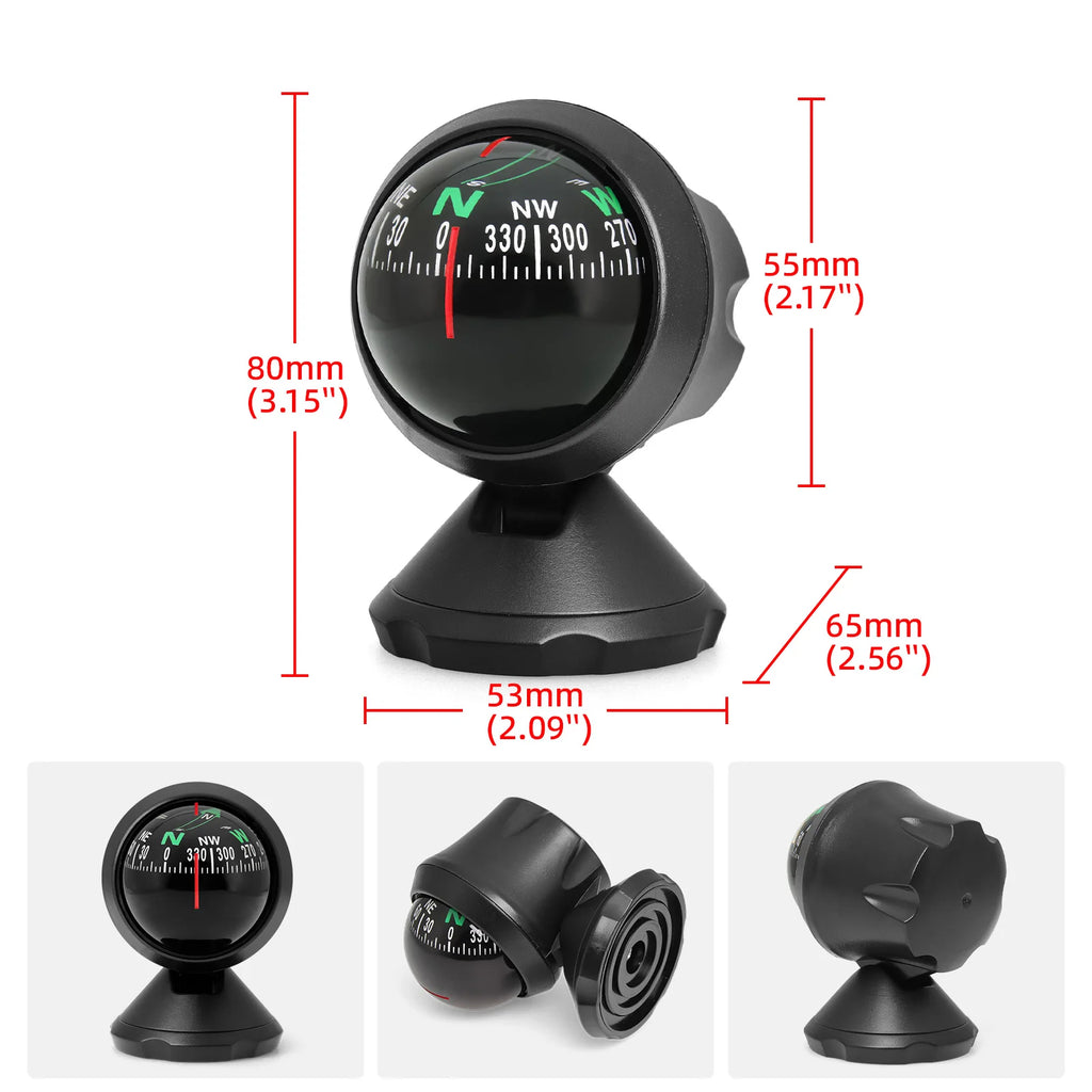 Various Compass Portable Compact Navigation Compass Device Universal Outdoor High Precision Compass For Car Boat Moto Bicycle