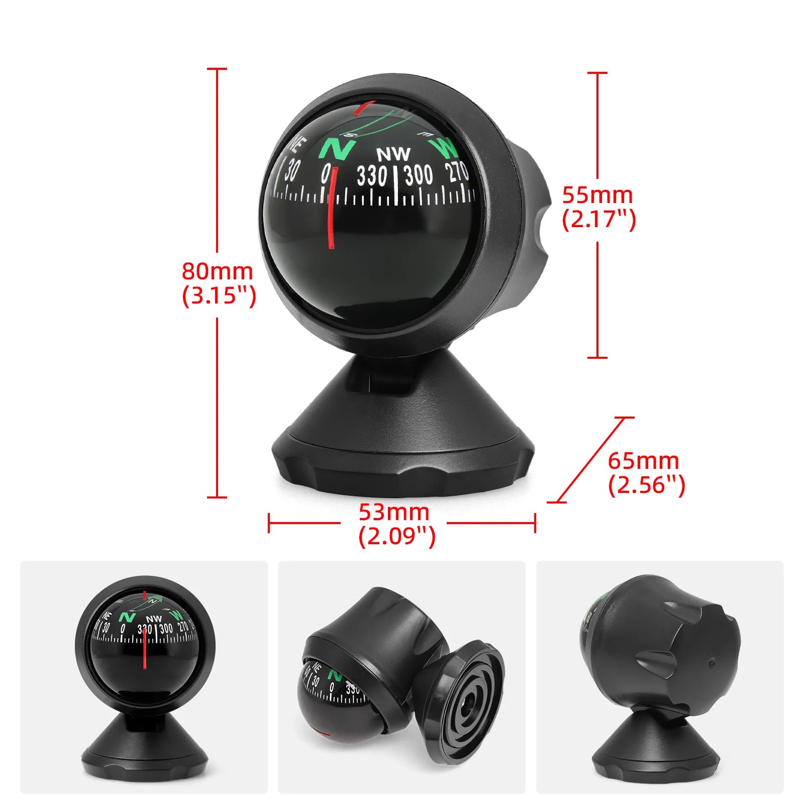 Various Compass Portable Compact Navigation Compass Device Universal Outdoor High Precision Compass For Car Boat Moto Bicycle