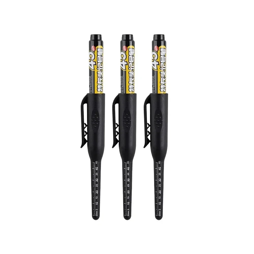 45mm Deep Hole Long Nib Head Markers Deep Drill Hole Long Nib Scriber Multifunction Mechanical Carpentry Colorful Marker Pen