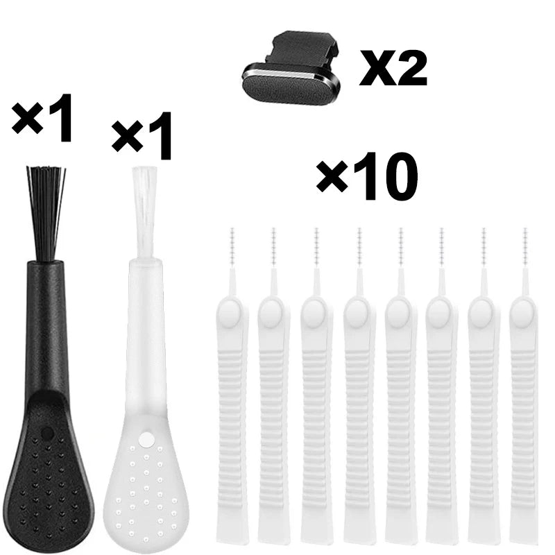 Mini Mobile Phone Speaker Cleaning Brush Set Dust plug for iPhone 15 iPad Keyboard Earphones Charing Port Cleaner Kit Universal
