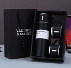 One Cup Three Lid Thermos Cup Set 304 Stainless Steel Handle Lid Gift Cup Men's And Women's Portable Gift Box Set
