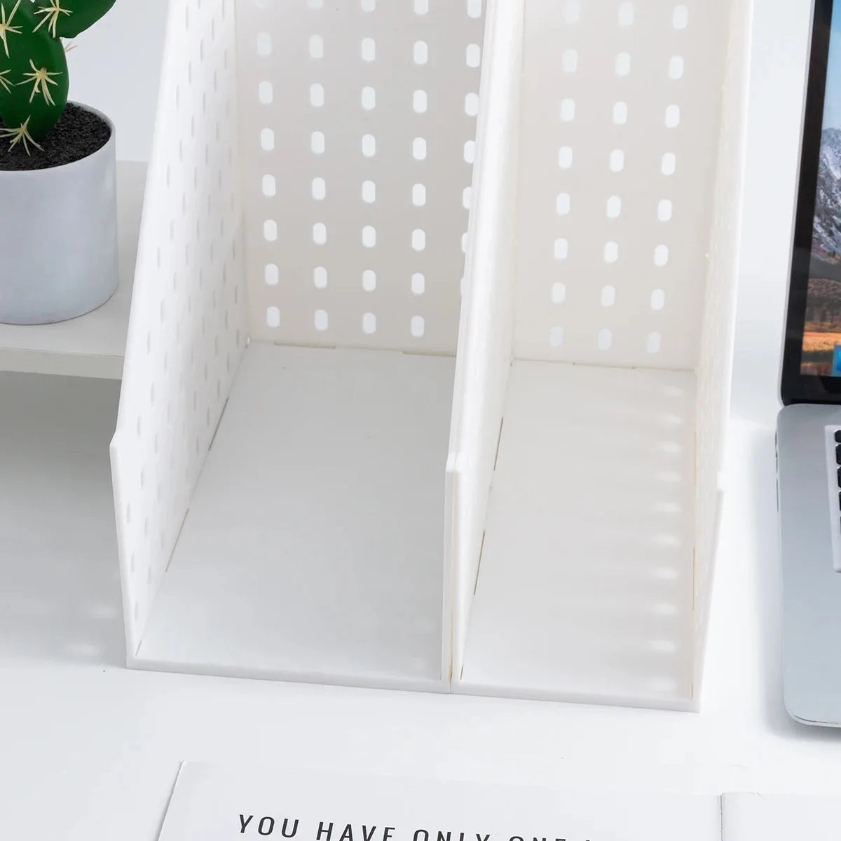 File Storage Box Vertical File Rack Book Storage Rack File Frame Desktop Information Rack File Rack