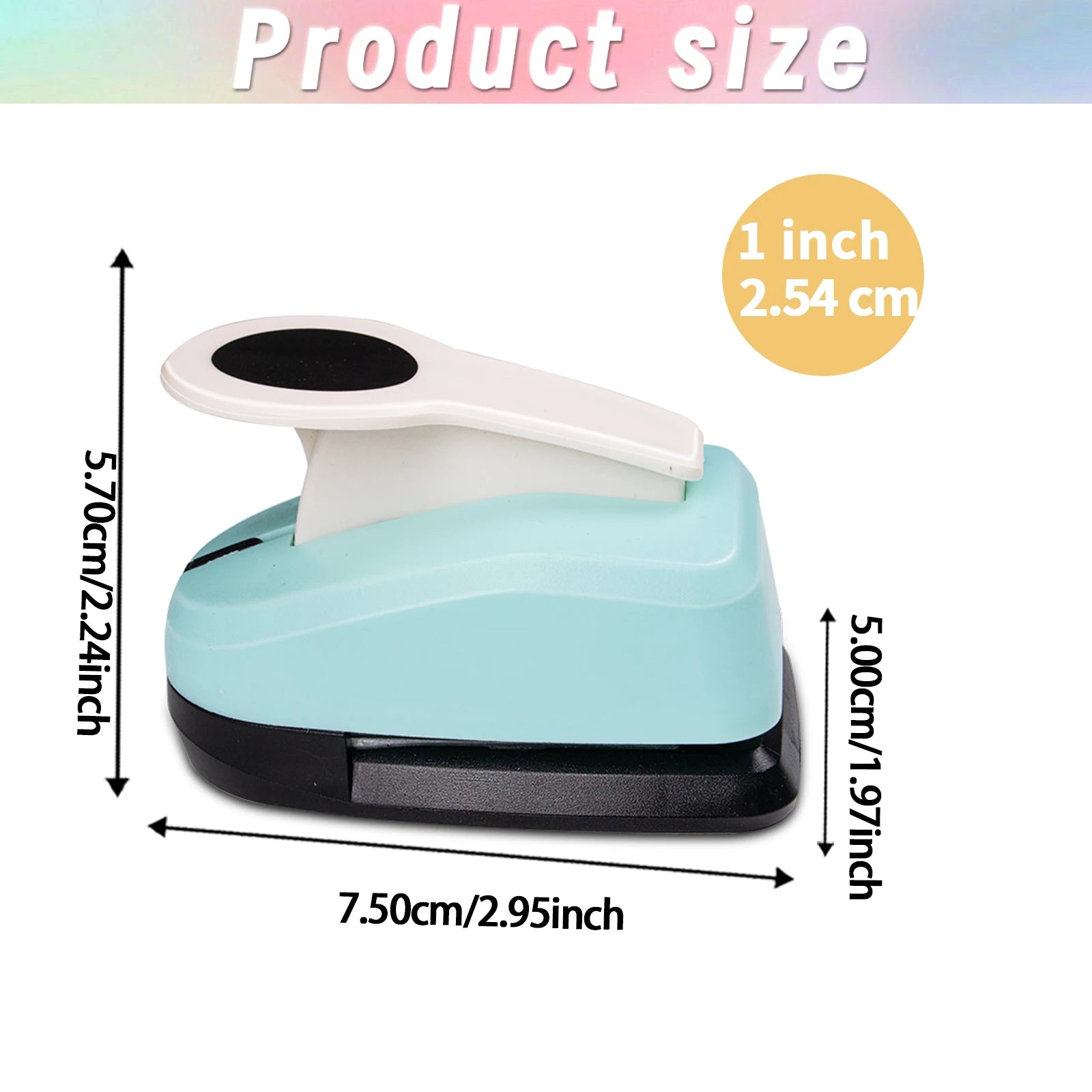 Circle Cutters Paper Hole Punch Cutter Tool Set 2 inch 50mm 38mm 25mm 16mm 9mm Circle Shapes Hole for card making scrapbooking