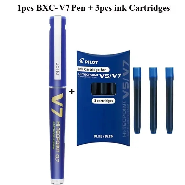 Japan Pilot V5/V7 Gel Pen Straight Liquid Replaceable Ink Cartridge 0.5/0.7mm for Writing School Stationery Office Accessories