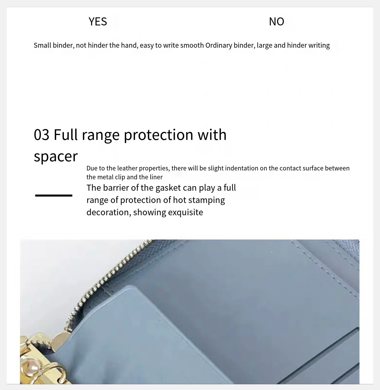 Side insertion Loose leaf book board Metal binder 6 holes Clip File Folder shell Notebook Ring Binder buckle Planner Agenda