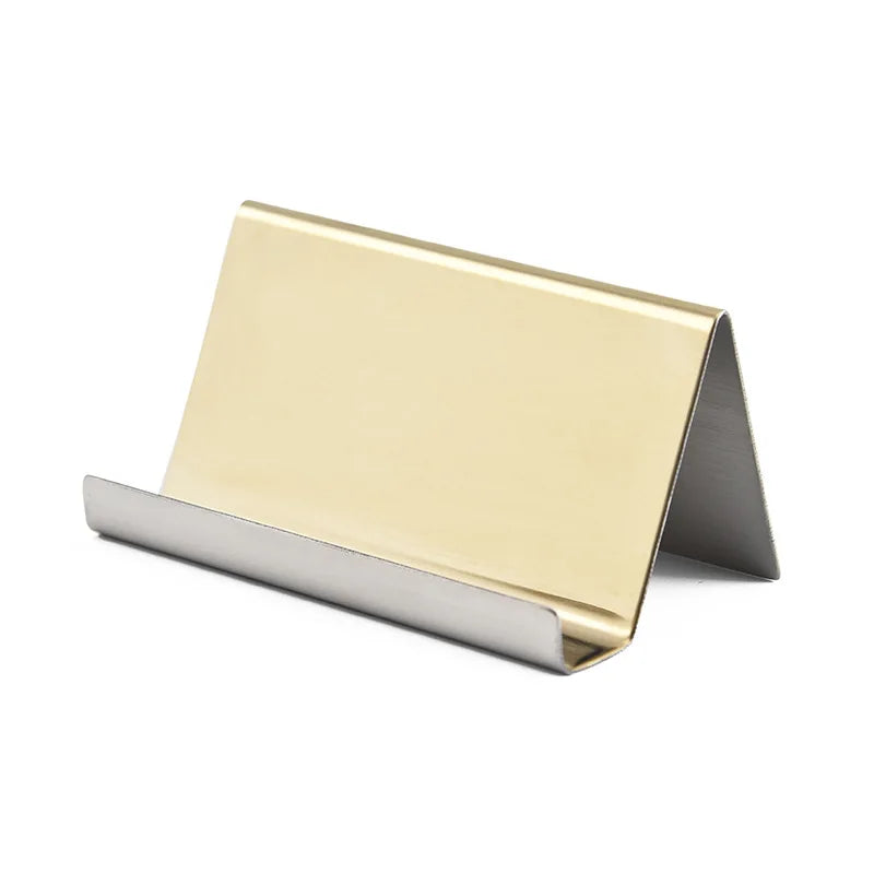 Metal Business Card Name Tag Display Rack Display Stand Desktop Table Organizer Cellphone Holder Conference Room Accessories