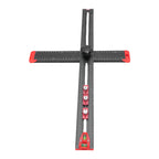 Aluminum Alloy T Square Hardware Jig 3 Sliderd Design Clear Markings Aluminium Alloy Body 60cm for Home Crafting Projects