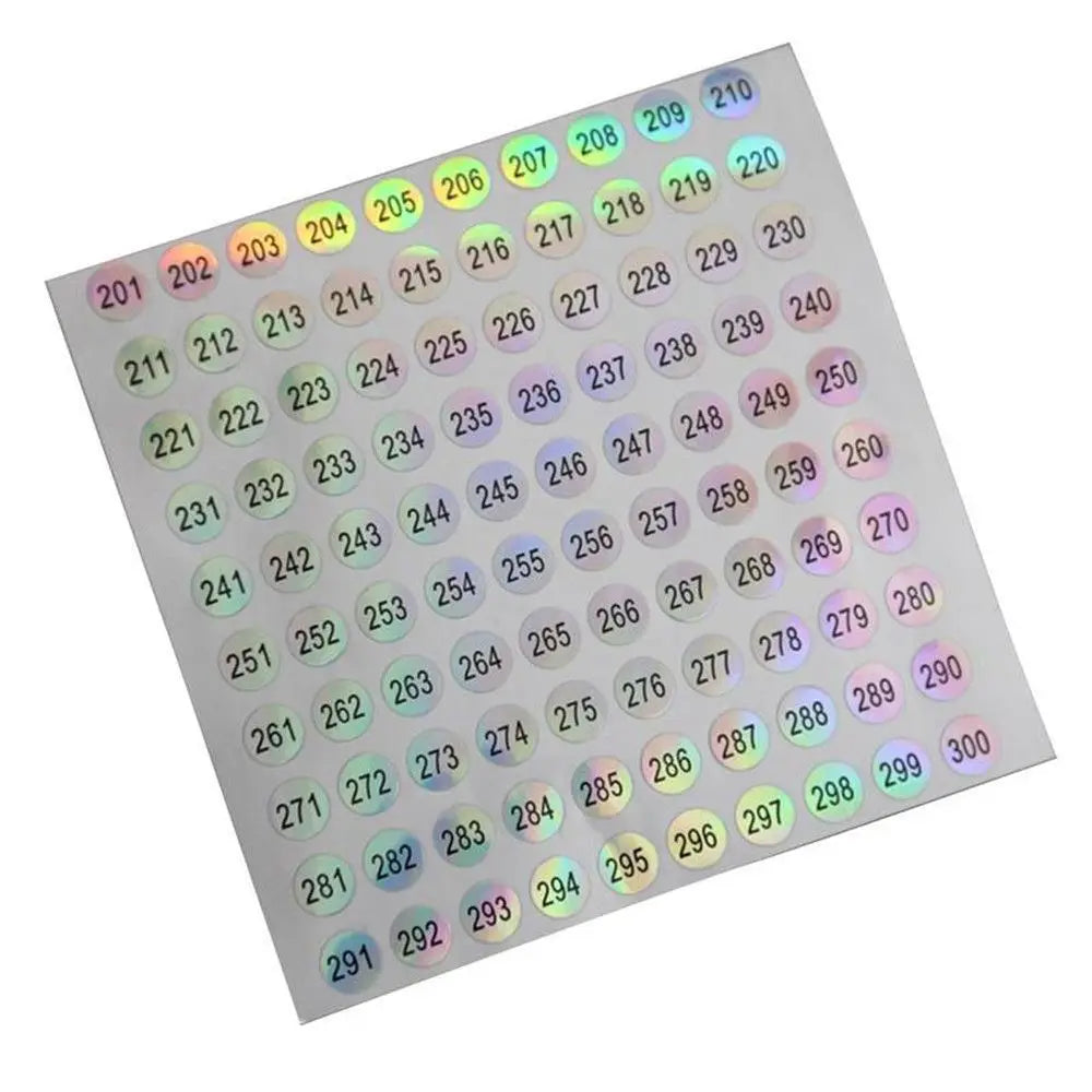 1-500 Classification Sticky Craft Package Label Distinguish Diamond Paint Storage Tags Digital Label Number Stickers Waterproof