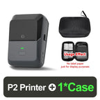 P2 Thermal Wireless Label Printer 20-58mm 2 inch Portable Bluetooth Sticker Mini Printer Price Tag Barcode Label Maker DIY