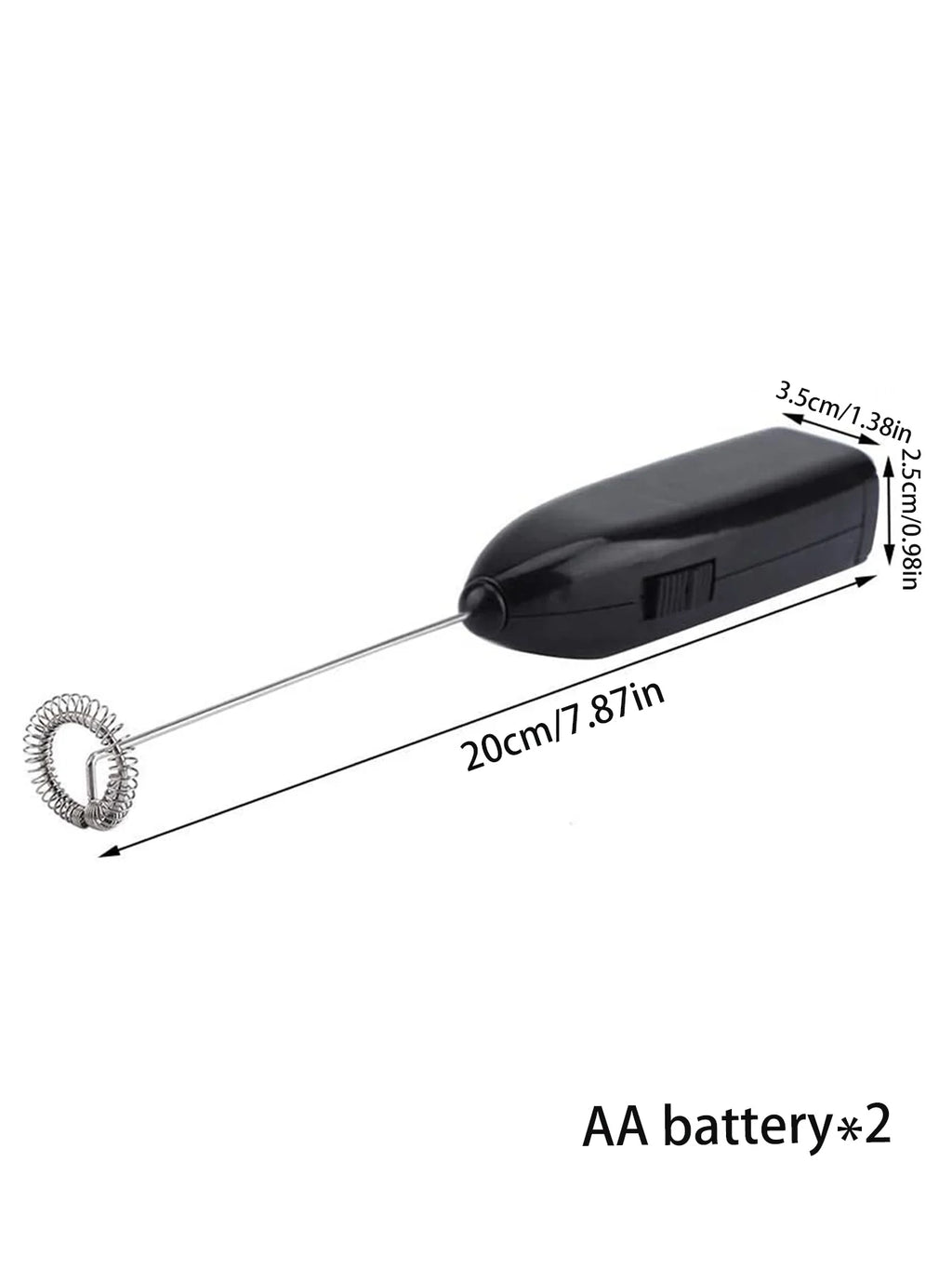 1pcs Mini hand-held whisk Battery Electric Coffee Mixer (no batteries)