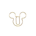 20pcs cartoon gold rose gold Paperclip on Book Paper Creative Paper Clips Students Stationery Office School Binding Supplies
