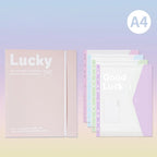 INS Style Loose Leaf A4 File Folder Transparent Detachable Data Book Students Stationery Office Storage Booklet School Office