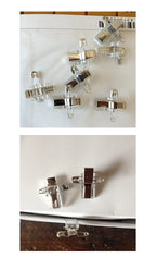 1-10pcs Name Tag Clip Clothespin Acrylic Name Tag Topper Making Supplies DIY Clothespin Student Id
