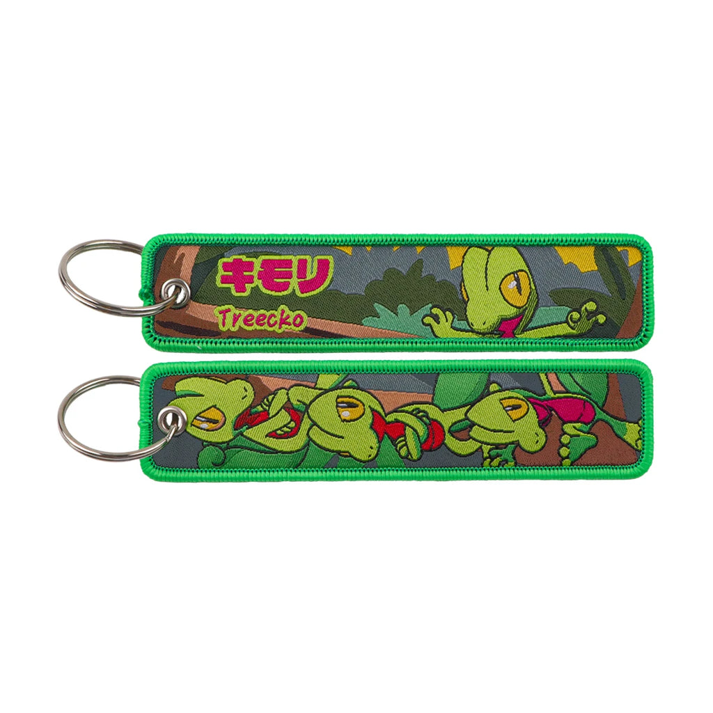 Kawaii Japanese Elf Anime Embroidery Key Fobs Key Tag Motorcycles Cars Backpack Chaveiro Keychain Fashion Keyring Friends Gifts