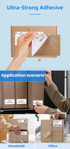 Fulet Hot Selling 4X6 10x15cm 100x150mm 500 Labels Fanfold Thermal Shipping Label compatible with most of thermal printers