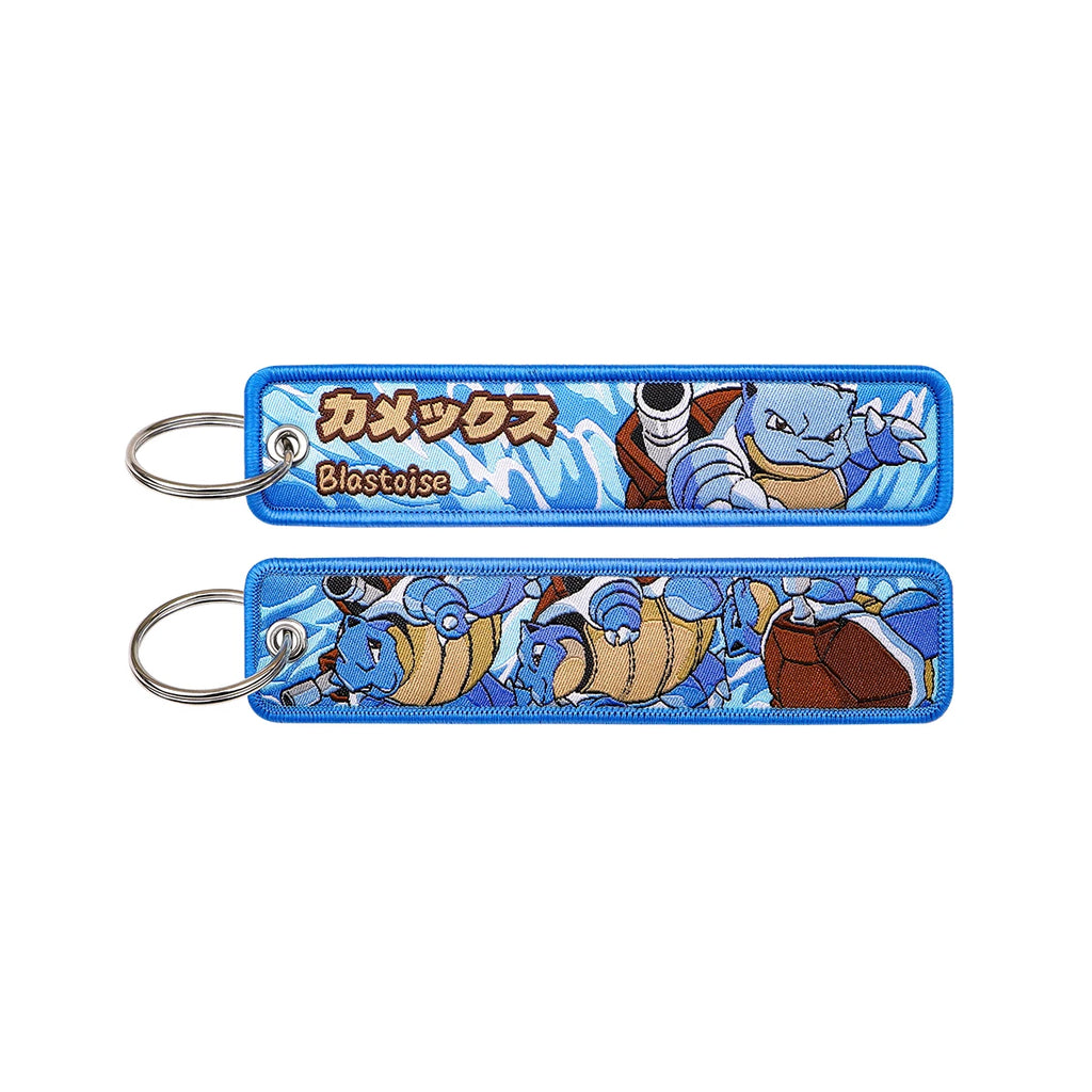 Kawaii Japanese Elf Anime Embroidery Key Fobs Key Tag Motorcycles Cars Backpack Chaveiro Keychain Fashion Keyring Friends Gifts