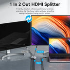 Vention 8K HDMI Splitter 4K144Hz 2 In 1 Out for TV Xiaomi Xbox SeriesX PS5 HDMI Cable Monitor Projector HDMI 2.1 Switch Switcher