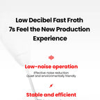 MHW-3BOMEBR Rechargeable Milk Frother Handheld Electric Foam Maker Stainless Steel Whisk Drink Mixer Foamer for Latte/Cappuccino