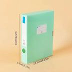 Large Capacity Foldable Plastic File Box for Office Use, Thickened A4 File Organizer, for Accounting Vouchers Resources Contract