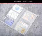 Traveler's Notebook PVC Storage Bag Pouch with Zipper Card Pocket Portable A5/Standard Size Passport Folder - 4 Sizes Available