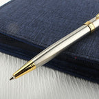 Luxury Metal Rollerball Pen 0.7mm Blue Ink Steel Gold Business Signature Pens for School Office Writing Supplies Stationery