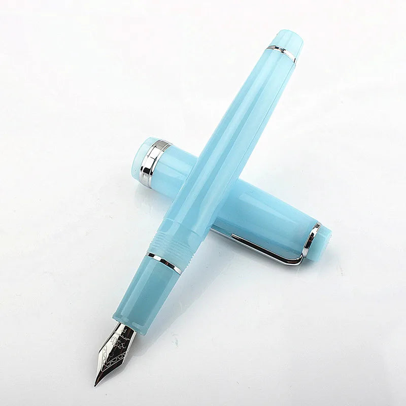 Jinhao 82 Fountain Pen Acrylic EF/F/M/Bent Nib Golden Trim with Converter Writing Pen