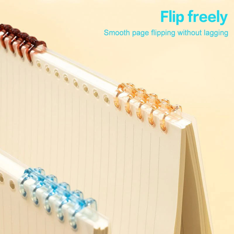 New 20Pcs Binder Buckle Loose-Leaf Book Accessories Binding Ring Buckle 5 Holes Not Uncomfortable Homemade Diy Punch Loose-Leaf