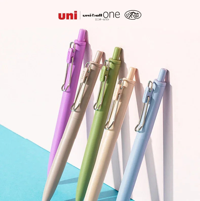 1+3 Refill Japan UNI Gel Pen Small Thick Core 0.38mm Smooth Quick Dry UMN-SF-38 Upgrade UniBall One Black School Supplies