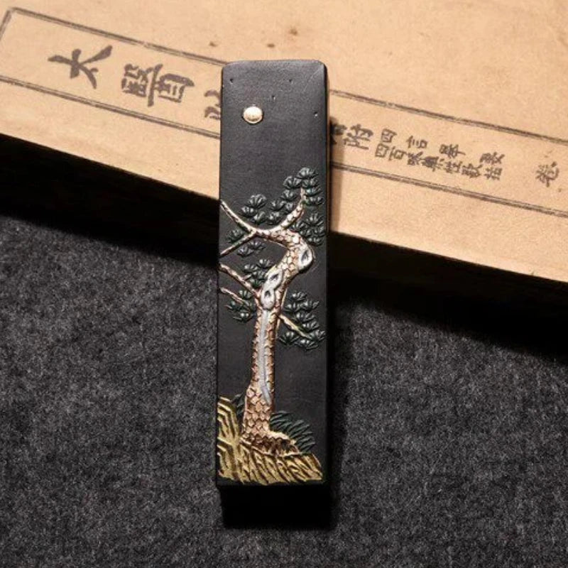 Chinese Sumi Ink Stick Solid Ink Stick Calligraphy Artist Painting Watercolor Fabric Paint Ink Block Chinese Painting Ink Stick
