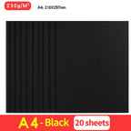20Sheets 230G A4 Color Cardstock Paper Business Card Cardboard DIY Gifts Card Scrapbook Materials Drawing Card Art Supplies