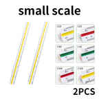 Space Ball Multi-functional Triangular Ruler Student Stationery 12.5/30cm Drafting Tool Scale Ruler Architect Technical Ruler
